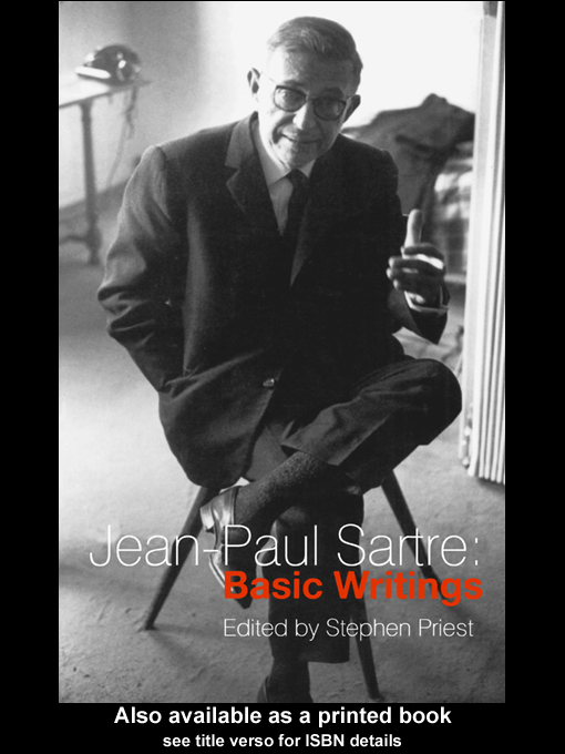 Cover image for Jean-Paul Sartre